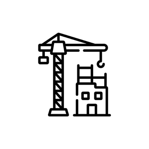 Icône bâtiment en contruction