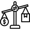 Icône modification de la valeur d'assurance