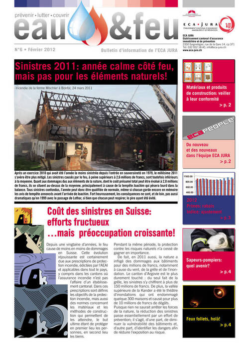 Journal EAU & FEU 2012 (N° 6)