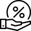 Icône pourcent