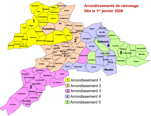 Arrondissements ramonage 2026